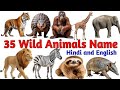 50+ Wild Animals Name for Kids | Lion, Tiger, Elephant | Kids Educational Video