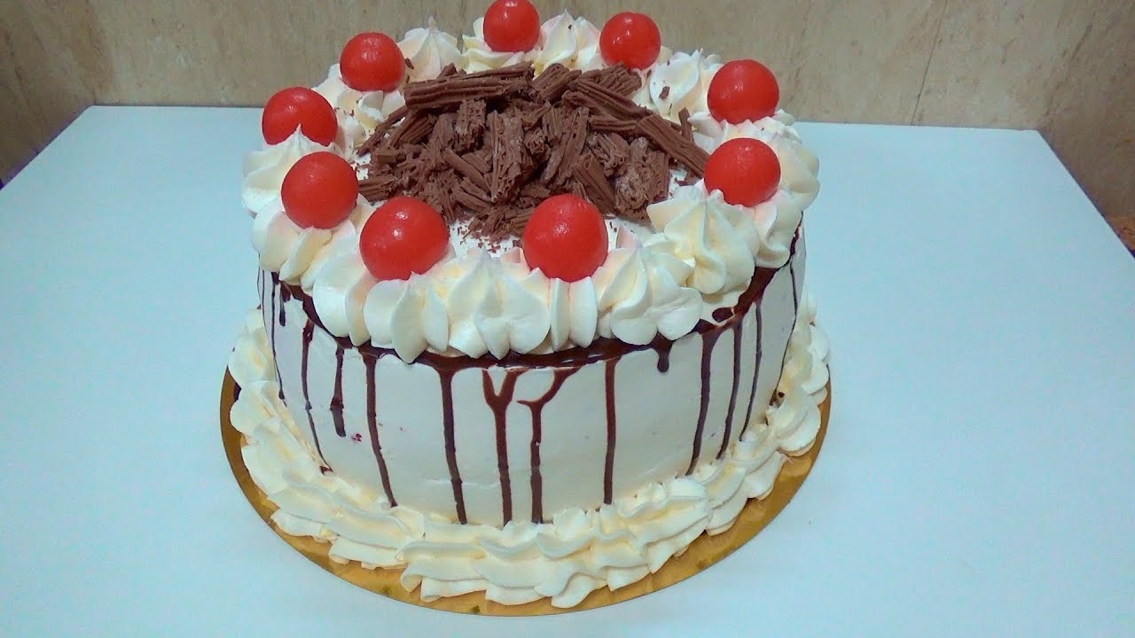 TORTA SELVA NEGRA / BIZCOCHO SIN Y CON HORNO/ Silvana Cocina ❤