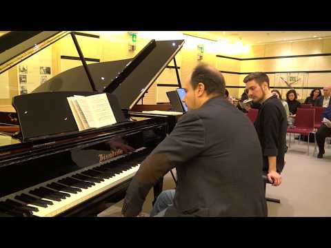 Claudio Martínez Mehner teaches Dominic Chamot Brahms Piano Sonata No. 1, C major, Op.1.