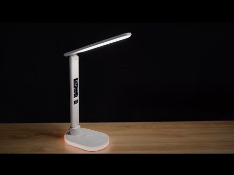 Настільна LED-лампа з бездротовою зарядкою Gelius Transformer 2 GP-LTL004 White, видео 1