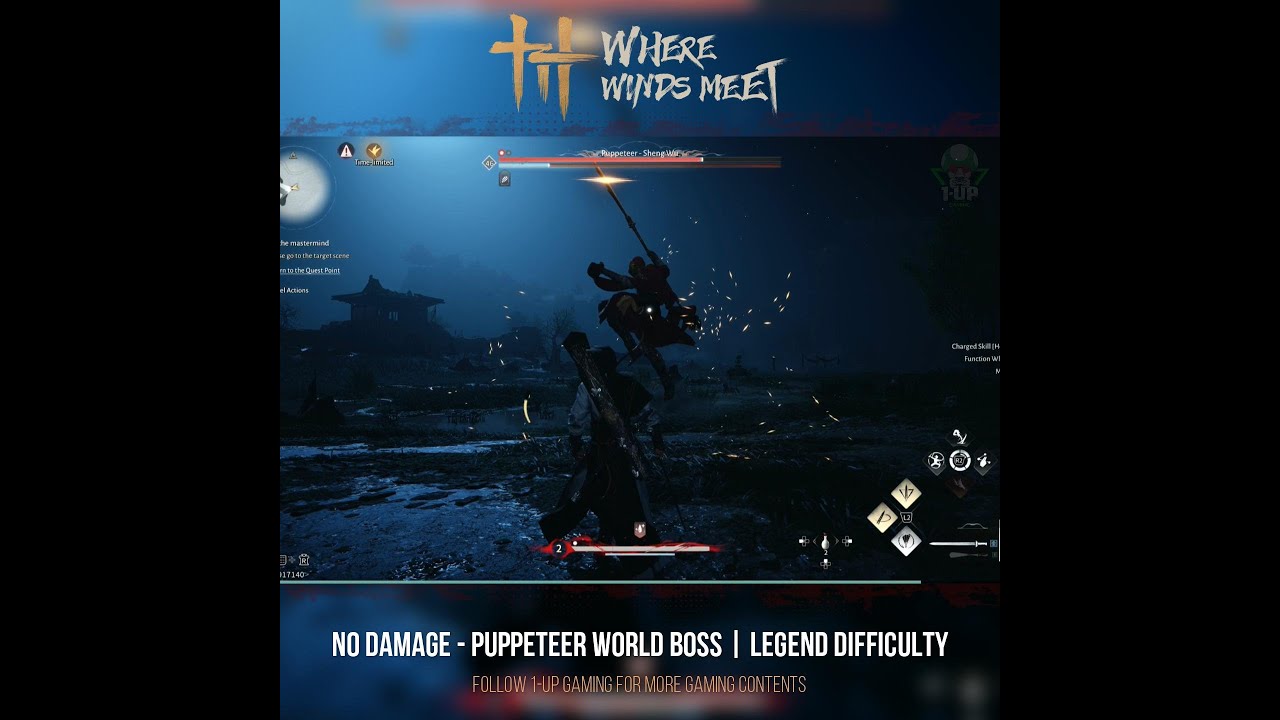 🔥 Без урона – Мировой босс Кукловод | Там, где встречаются ветра (уровень сложности «Легенда»)