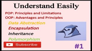 POP, OOP, Principles of OOP, Data Abstraction, Inheritance, Polymorphism, Encapsulation