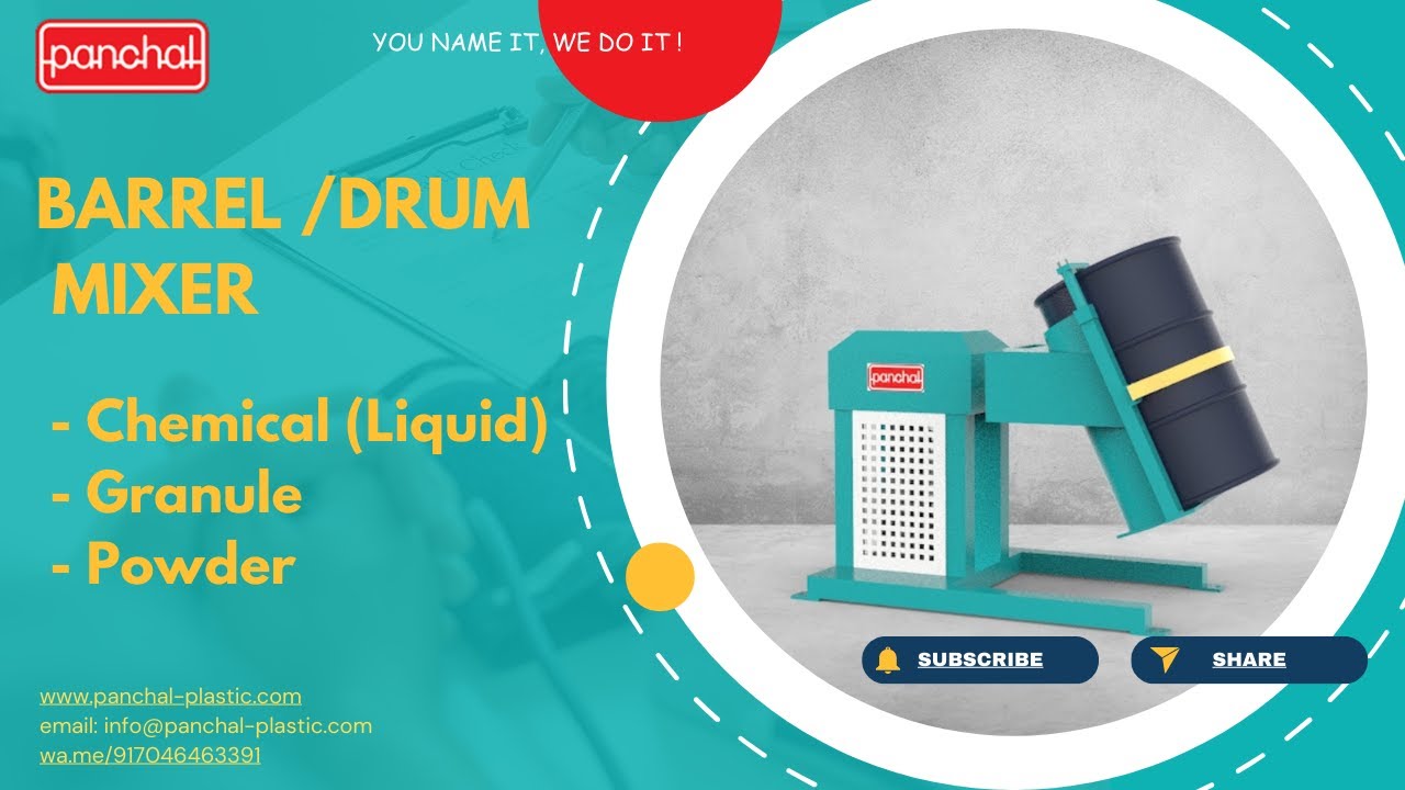 Drum Tumbler Mixer Mixing Solution for Chemicals and Liquids YouTube
