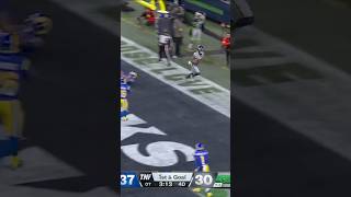Sam Darnold SNIPES JSN for a TOUCHDOWN in OT Seahawks vs Rams #shorts #nfl #seahawks #rams #jsn