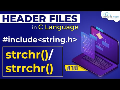 strchr() in C Programming | strchr() / strrchr() Function in C Language | Header Files in C Language