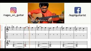 Tabs Notes RAGA YAMAN Music Kalyani by Kapil Srivastava Guitar Guitarmonk