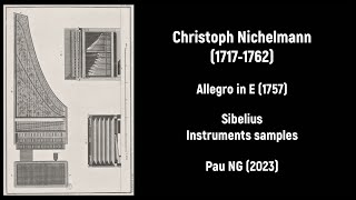 [Sheet music] Christoph Nichelmann (1717-1762) - Allegro in E (1757)