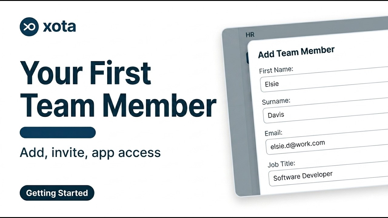 Adding your first team member and inviting them to the app