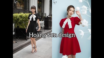 Dạy cắt may:hướng dẫn cách cắt đầm cổ kiềng phối cúp ngực theo mẫu (Mẫu 21 T7)|Hoàng Sơn design