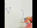 cursive letter# v# writing style#Handwriting