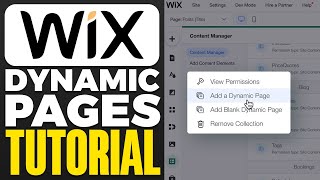 Wix Dynamic Pages Tutorial For Beginners (2025)