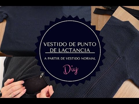 DIY Tutorial Lactancia Adaptación Vestido de Punto - YouTube