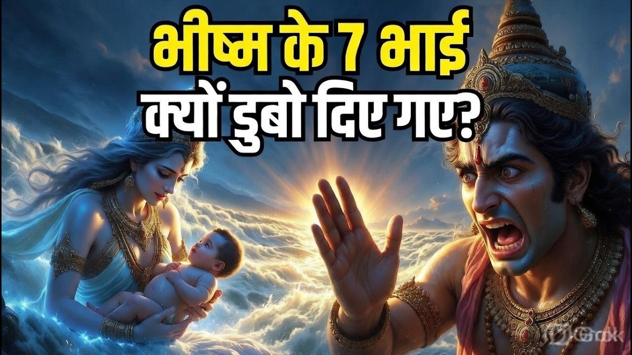 भीष्म का जन्म रहस्य 😱 माँ गंगा ने 7 पुत्रों को क्यों बहाया?