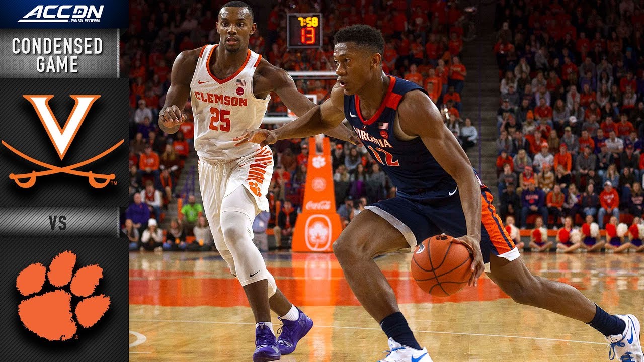 Virginia Vs Clemson Condensed Game 2018 19 ACC Basketball YouTube