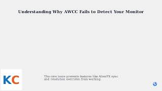 How to Fix Alienware Command Center Not Detecting Monitor – AWCC/Driver Reinstall