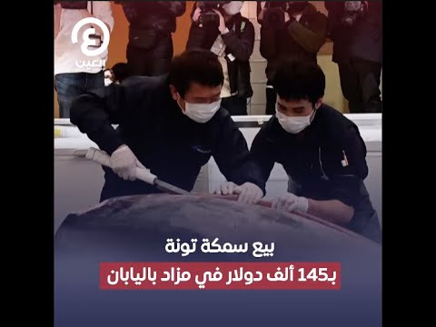 بيع سمكة تونة ب145 ألف دولار في مزاد باليابان