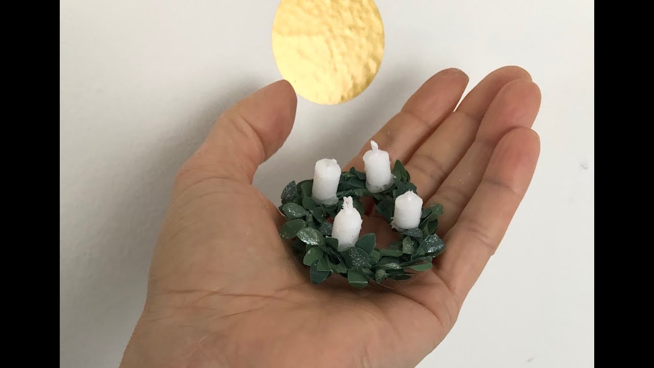 DIY Mini Adventskranz selber werkeln YouTube