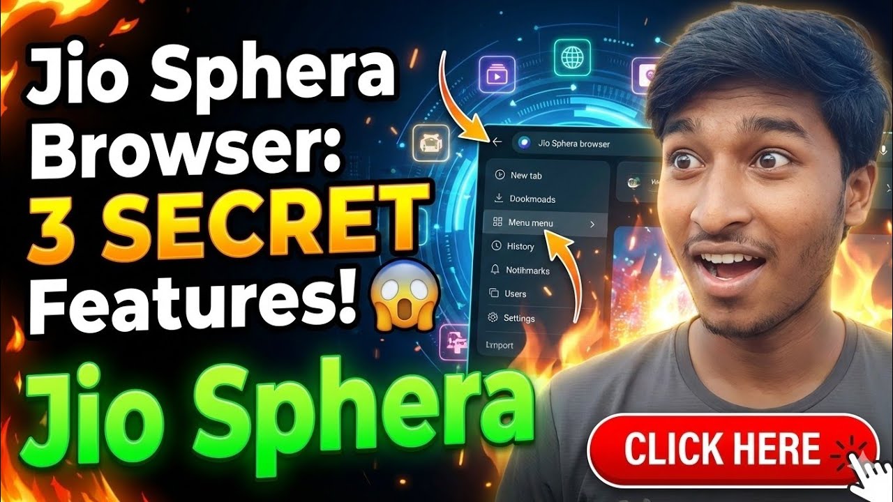 Jio sphera browser feature 📱