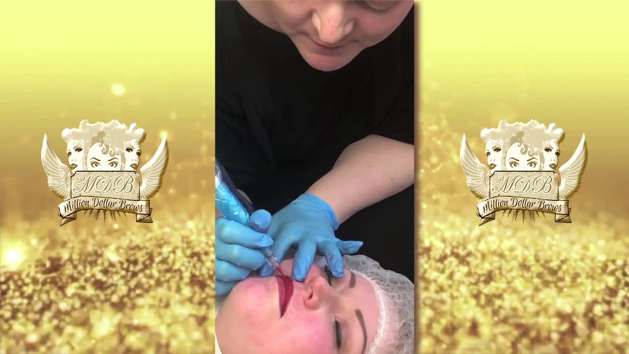 Permanent Lip Blush Colouring Glasgow Scotland By Million Dollar Brows