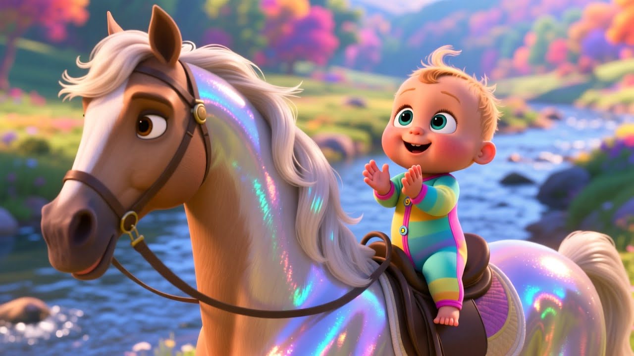 Windy Ride With Horse and Baby 🐴🌬️👶 | Kids Story for Toddlers | Horse and Baby Adventure