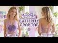 Crochet Butterfly Top Tutorial | Easy DIY Summer Halter Top Step-by-Step for Beginners