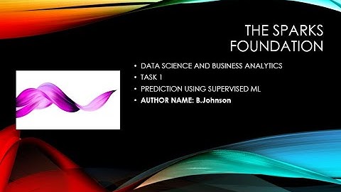 Task 1:Prediction using Supervised Machine Learning | THE SPARKS FOUNDATION | DATA SCIENCE INTERN