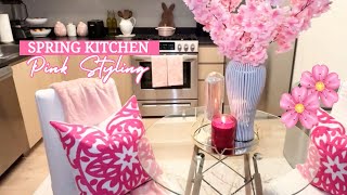 *NEW*SPRING KITCHEN DECOR|SPRING 2026|SPRING DECORATING|PINK KITCHEN REFRESH