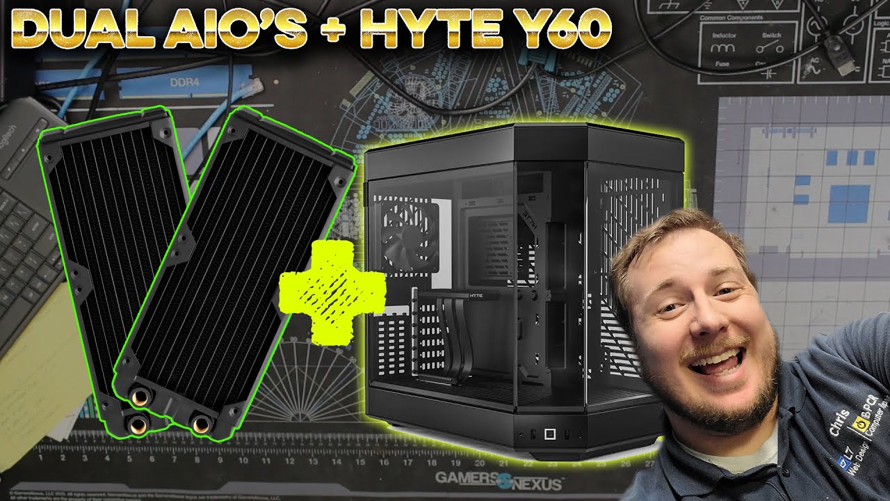 2 Radiators 1 Hyte Y60 - The Build! - YouTube