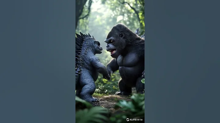 BABY GODZILLA AND BABY KONG | fight 😨#aicontent  #viralshort  #shorts  #fight