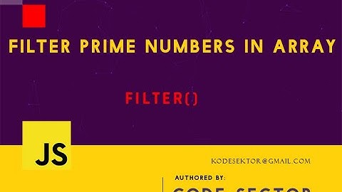 How to filter prime numbers in an array in Javascript