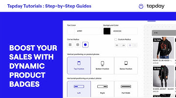 How To Setup Product Badges in Tapday