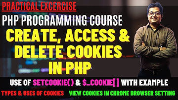 PHP Cookies | How to Create, Access & Delete Cookies in PHP | Use $_COOKIE[ ] & setcookie() in PHP