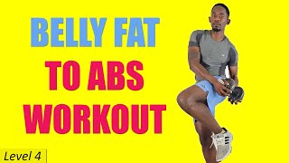 🔥BELLY FAT TO ABS WORKOUT - 20 Min Standing Belly Fat Shredder Dumbbell Workout🔥