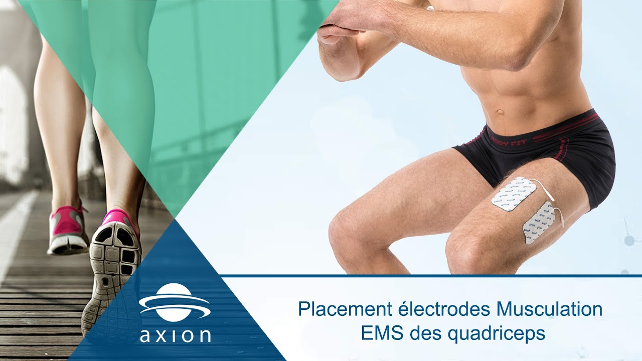 Sport-Elec Lot De 4 Électrodes Doubles Noires Sans Fil Pour Appareils De Stimulation Musculaire