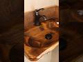 Making a wood sink out of old cedar 🪵 #diy