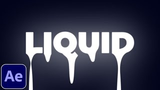 Dripping Liquid Text Tutorial in After Effects  | Drip Effect