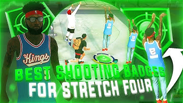 BEST SHOOTING BADGES IN NBA 2K20 FOR NEW PLAYERS!! BEST DEMIGOD STRETCH FOUR BUILD