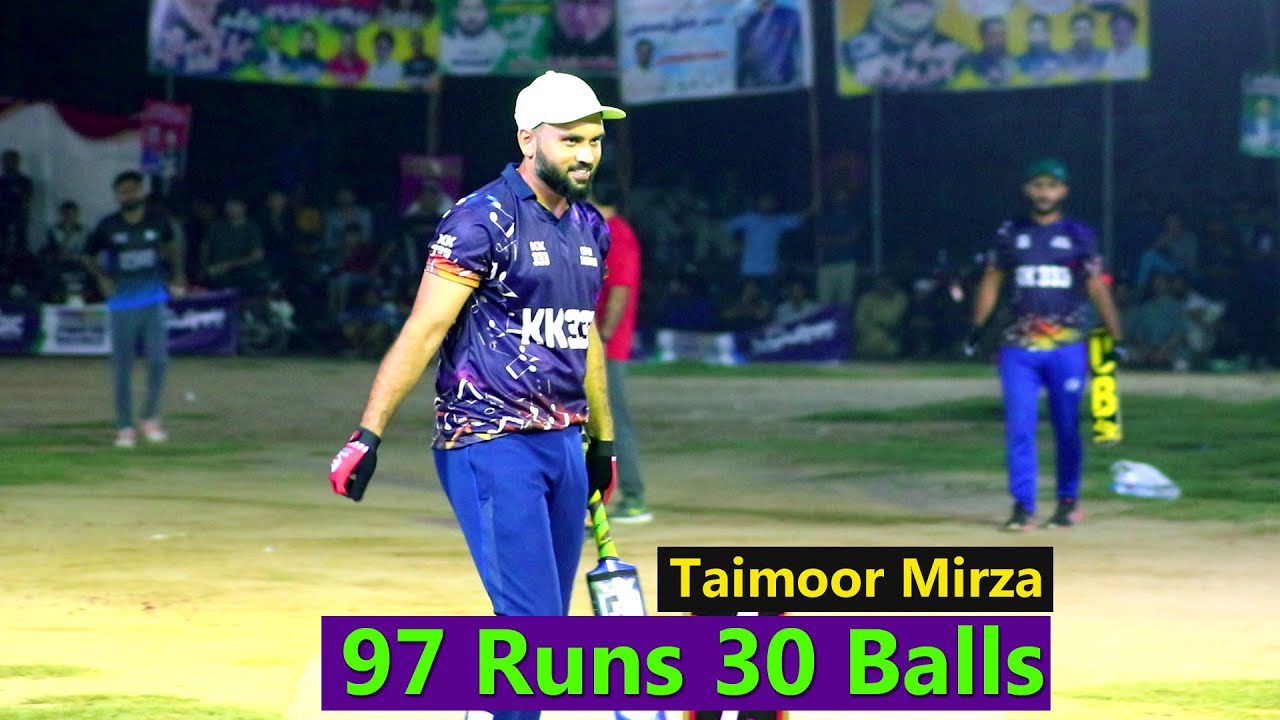 Fight For Semi Final Taimoor Mirza Best Batting in cricket Match - YouTube