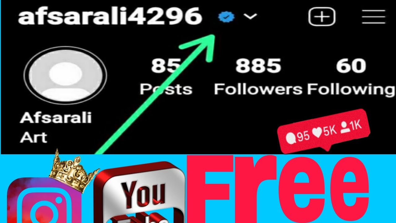 Instagram par blue tic Kaise Laye free mein 1din Instagram followers