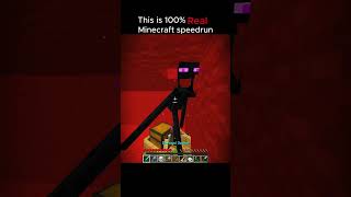 This is 100% Real Minecraft Speedrun 💀 #minecraft #gaming#arknights