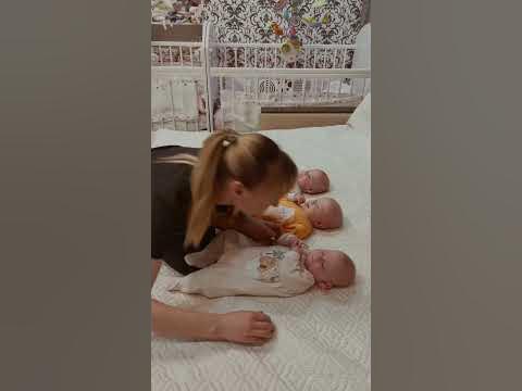 Мама и Тройняшки !))) #shorts #тройняшки #тройня #рек #близнецы # ...
