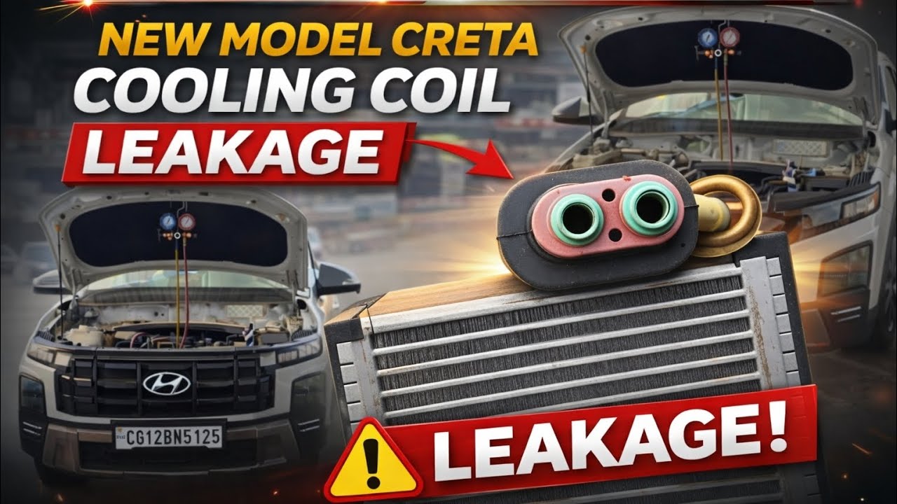 New model creta cooling coil leakage problem // banaras auto electrical 