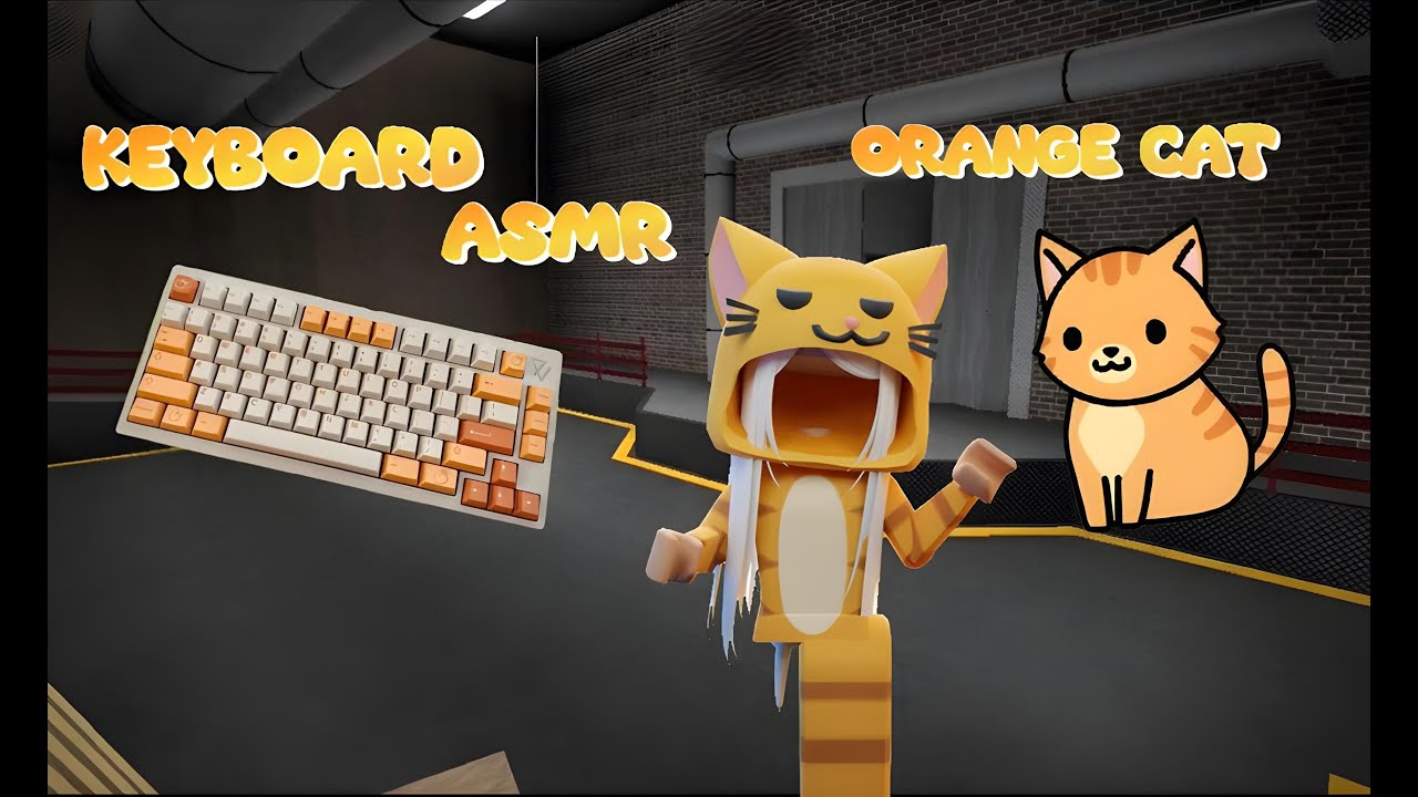 PLAYING MM2 AS AN ORANGE CAT *Keyboard ASMR*