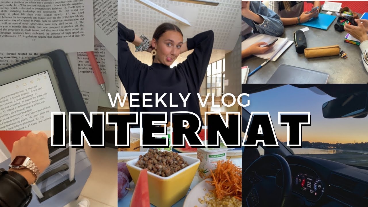 Weekly Vlog : 1 semaine à l'internat (cours, repas, temps libre...)