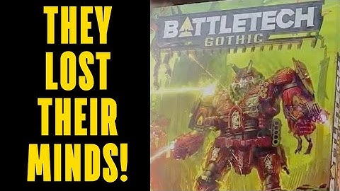 Catalyst Game Labs FULL MULTIVERSE CRINGE With New Battletech: Gothic