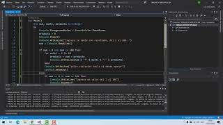 Tabla de multiplicar en VB.NET