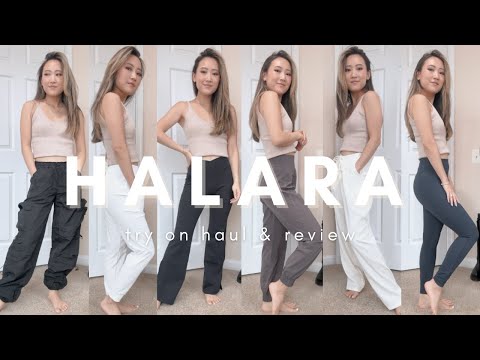 HALARA TRY ON HAUL & REVIEW  quality check, sizing, jogger styles