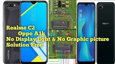 Realme C2 Oppo A 1 k No Display Light & Graphics Problem || (@100% free  Solution