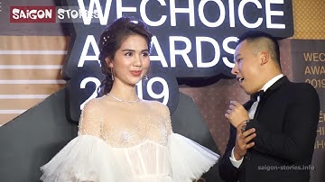 Phản ứng của Ngọc Trinh khi bị Vũ Khắc Tiệp đạp nhầm váy trên thảm đỏ!