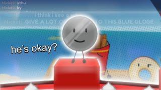 Nickel had a VERY KIND reaction to not winning the rejoin | Roblox BFDIA